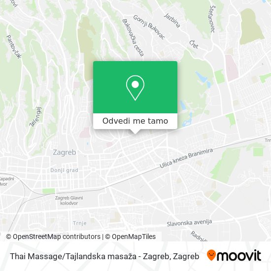 Karta Thai Massage / Tajlandska masaža - Zagreb