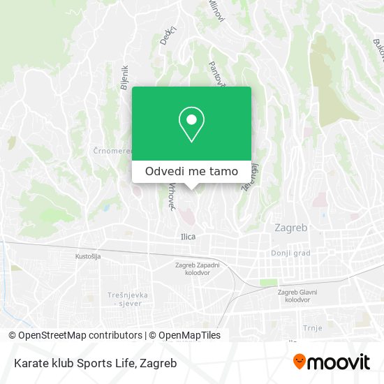 Karta Karate klub Sports Life