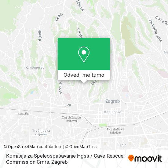 Karta Komisija za Speleospašavanje Hgss / Cave-Rescue Commission Cmrs