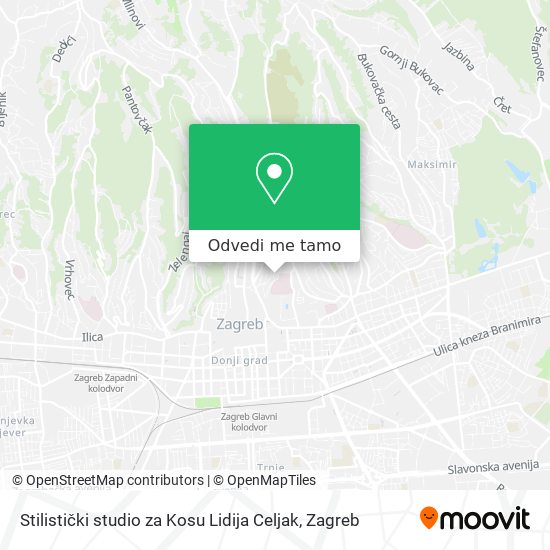 Karta Stilistički studio za Kosu Lidija Celjak