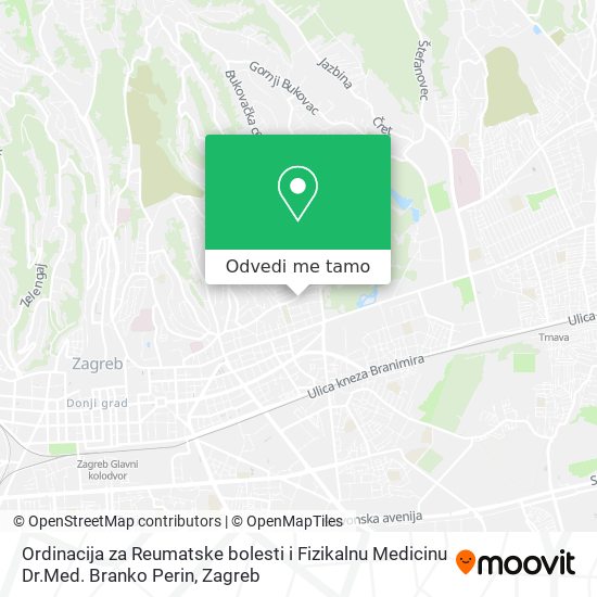 Karta Ordinacija za Reumatske bolesti i Fizikalnu Medicinu Dr.Med. Branko Perin