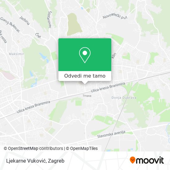 Karta Ljekarne Vuković