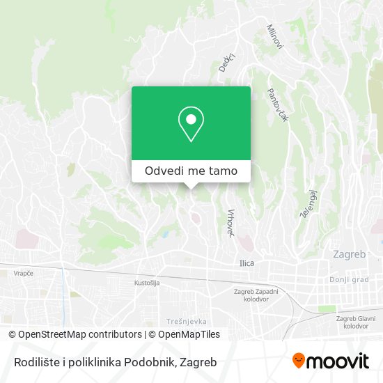 Karta Rodilište i poliklinika Podobnik