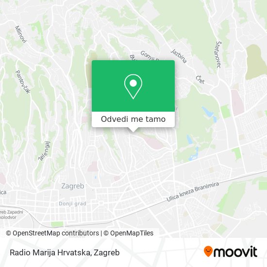 Karta Radio Marija Hrvatska