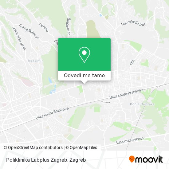 Karta Poliklinika Labplus Zagreb