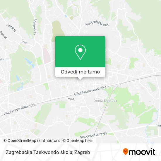 Karta Zagrebačka Taekwondo škola