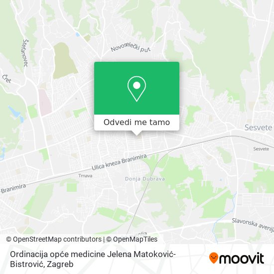 Karta Ordinacija opće medicine Jelena Matoković-Bistrović