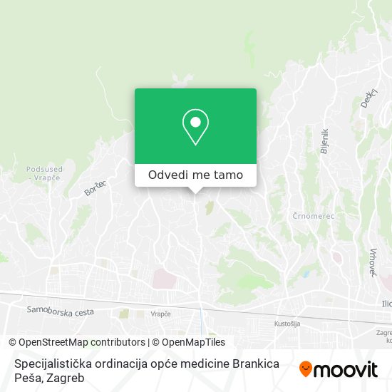 Karta Specijalistička ordinacija opće medicine Brankica Peša