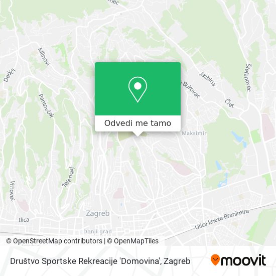 Karta Društvo Sportske Rekreacije 'Domovina'