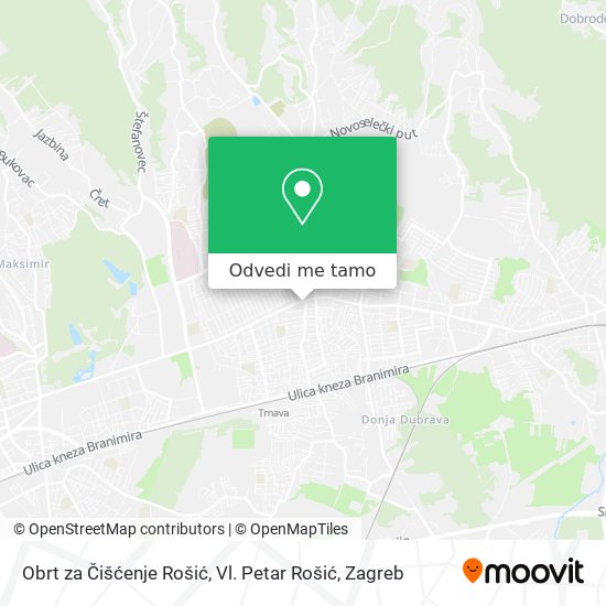 Karta Obrt za Čišćenje Rošić, Vl. Petar Rošić