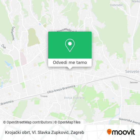 Karta Krojački obrt, Vl. Slavka Zupković