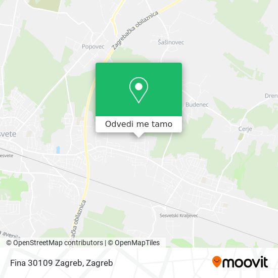 Karta Fina 30109 Zagreb