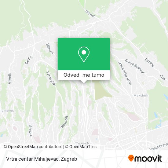 Karta Vrtni centar Mihaljevac