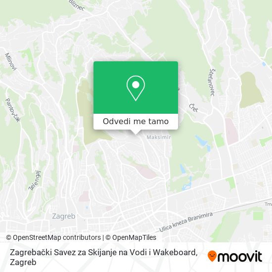 Karta Zagrebački Savez za Skijanje na Vodi i Wakeboard
