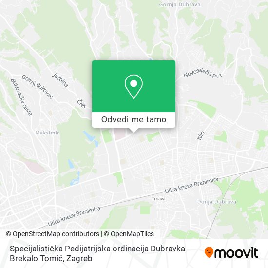 Karta Specijalistička Pedijatrijska ordinacija Dubravka Brekalo Tomić