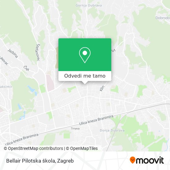 Karta Bellair Pilotska škola