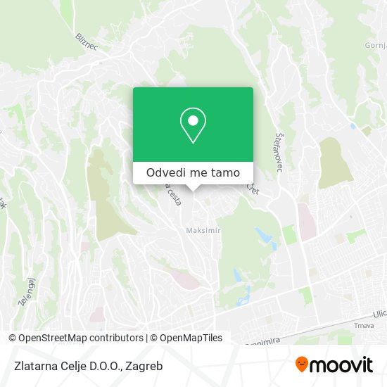 Karta Zlatarna Celje D.O.O.