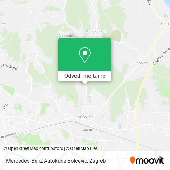 Karta Mercedes-Benz Autokuća Bolčević
