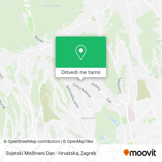 Karta Svjetski Molitveni Dan - Hrvatska