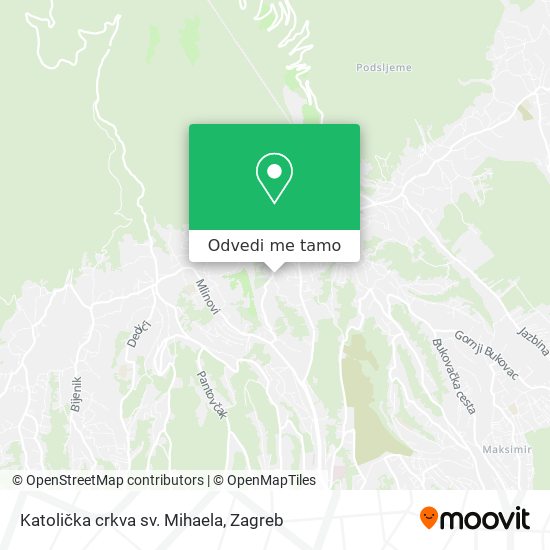 Karta Katolička crkva sv. Mihaela