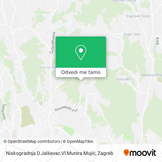 Karta Niskogradnja D.Jalševac,Vl.Munira Mujić