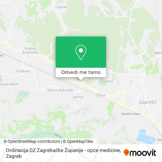 Karta Ordinacija DZ Zagrebačke Županije - opće medicine