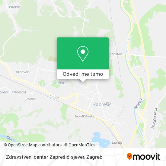 Karta Zdravstveni centar Zaprešić-sjever