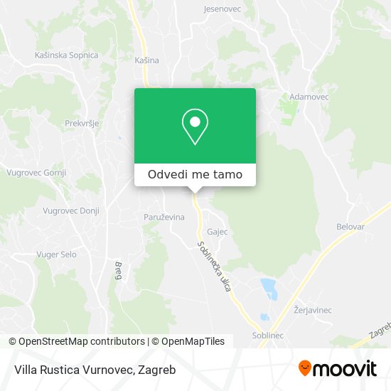 Karta Villa Rustica Vurnovec