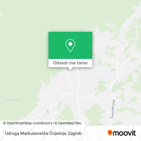 Karta Udruga Markuševečke Čriješnje