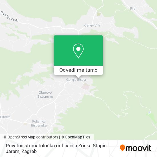 Karta Privatna stomatološka ordinacija Zrinka Stapić Jaram