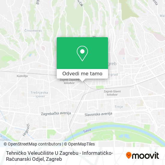 Karta Tehničko Veleučilište U Zagrebu - Informatičko-Računarski Odjel