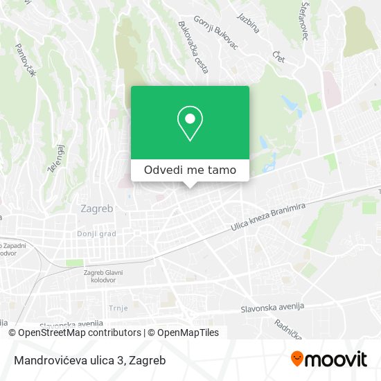 Karta Mandrovićeva ulica 3