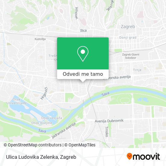 Karta Ulica Ludovika Zelenka