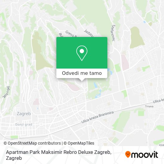 Karta Apartman Park Maksimir Rebro Deluxe Zagreb