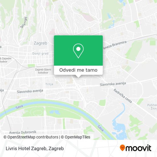 Karta Livris Hotel Zagreb