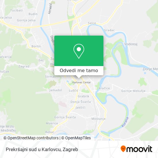 Karta Prekršajni sud u Karlovcu