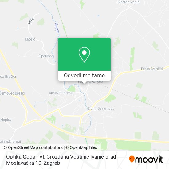 Karta Optika Goga - Vl. Grozdana Voštinić Ivanić-grad Moslavačka 10