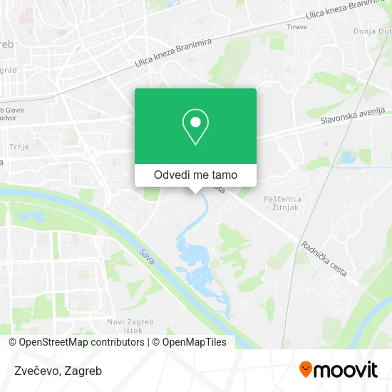 Karta Zvečevo