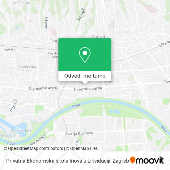 Karta Privatna Ekonomska škola Inova u Likvidaciji