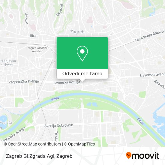 Karta Zagreb Gl.Zgrada Agl