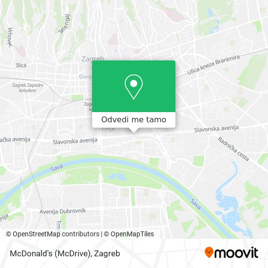 Karta McDonald's (McDrive)