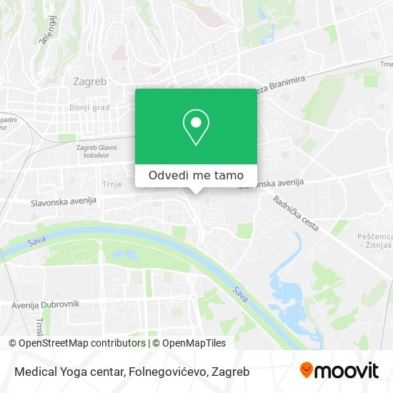 Karta Medical Yoga centar, Folnegovićevo