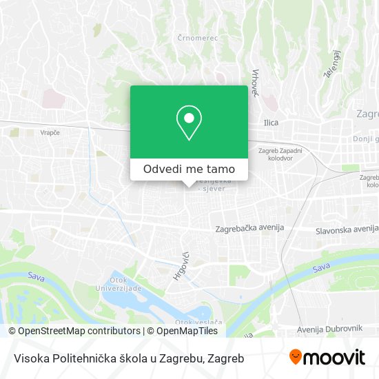 Karta Visoka Politehnička škola u Zagrebu