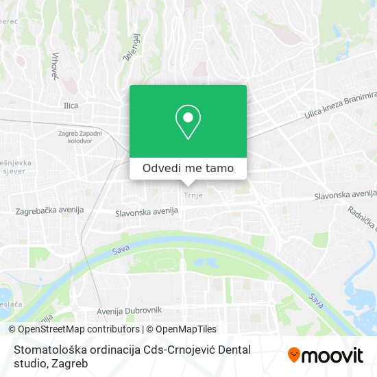Karta Stomatološka ordinacija Cds-Crnojević Dental studio