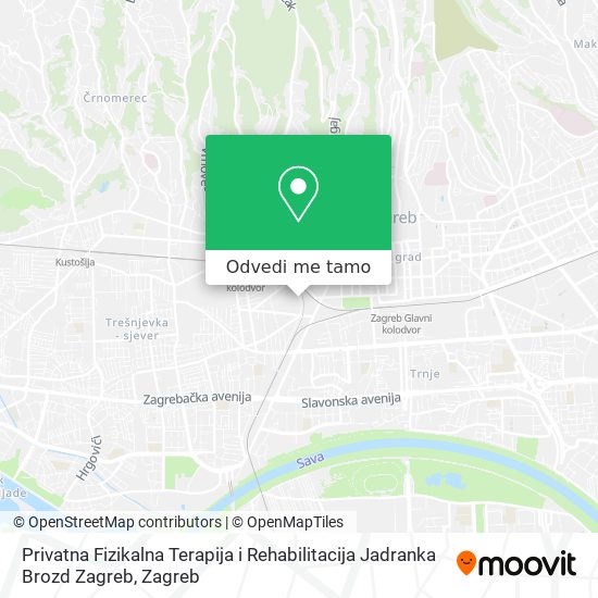 Karta Privatna Fizikalna Terapija i Rehabilitacija Jadranka Brozd Zagreb