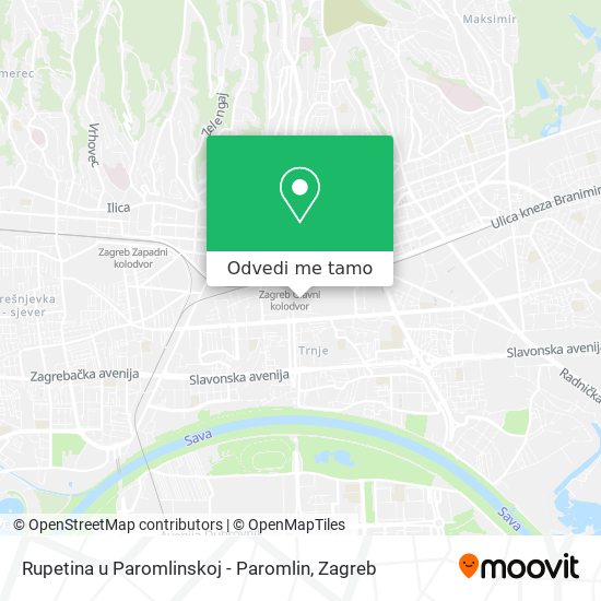 Karta Rupetina u Paromlinskoj - Paromlin