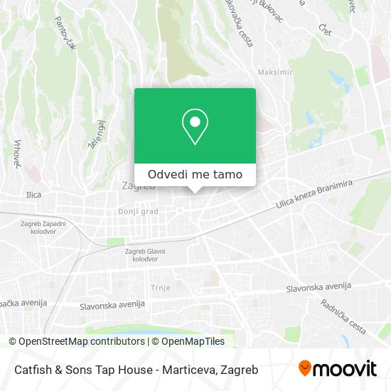 Karta Catfish & Sons Tap House - Marticeva