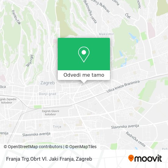 Karta Franja Trg.Obrt Vl. Jaki Franja