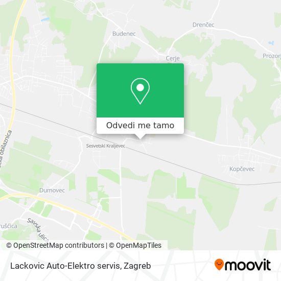 Karta Lackovic Auto-Elektro servis