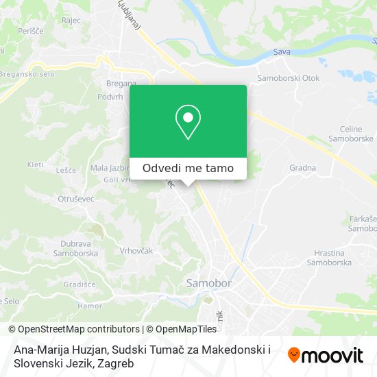 Karta Ana-Marija Huzjan, Sudski Tumač za Makedonski i Slovenski Jezik